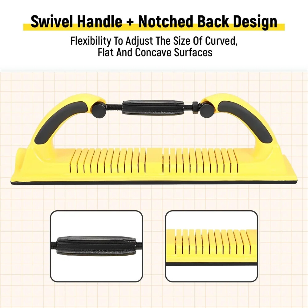 Dry Grinding Hand Push Board Car Putty Ash Hand Planer Rectangular Vacuum