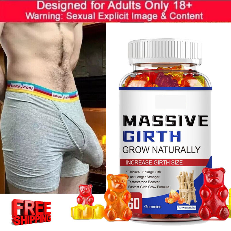 Male Enhancement Gummies Booster & Thicker Last Longer Stronger Bigger 60 Gummy