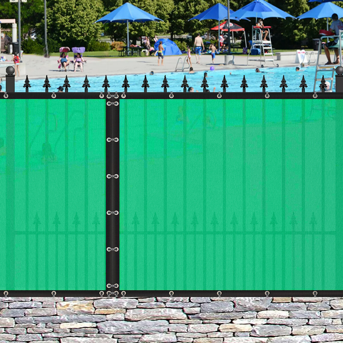 6ft x 50 Privacy Fence Screen Garden Yard Windscreen Mesh Shade Cover Green