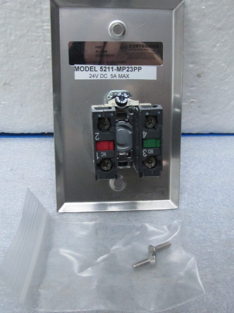 ✔ Dortronics 5211-MP23PP/RxE1 Exit Push Button, 1-9/16 Diameter Mushroom [CTSL]