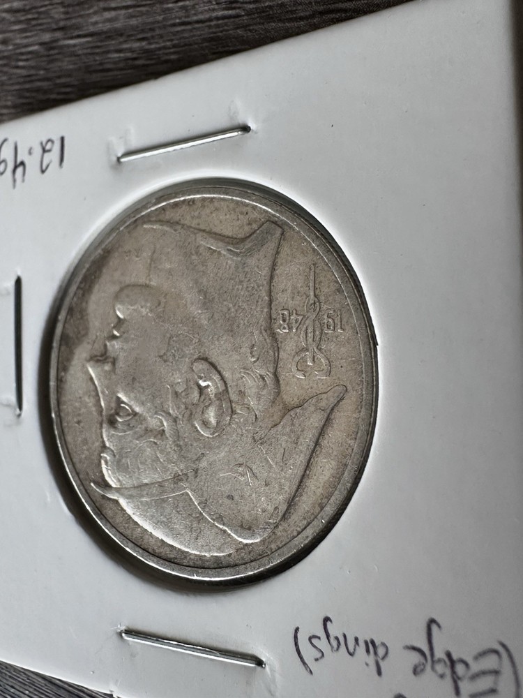 Belgium Silver 50 Francs 1948 Coin