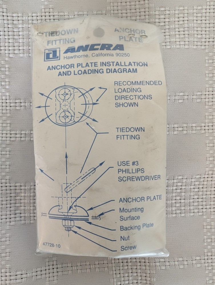 Ancra Quick Disconnect Tie Down Fitting Kit 40890-10