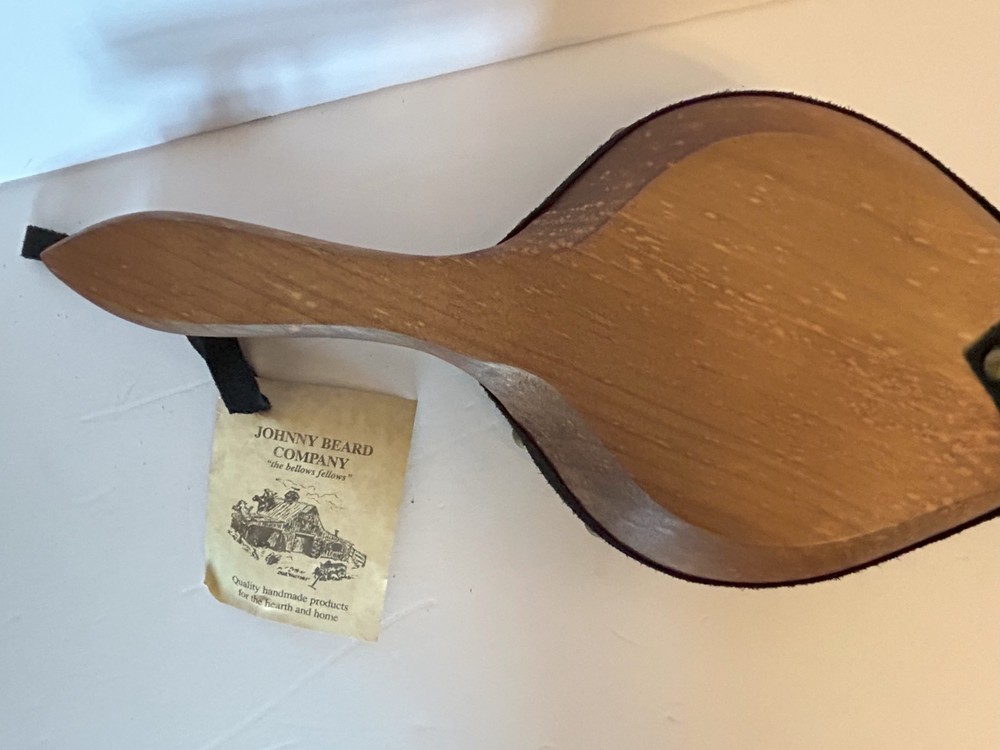 NEW - Johnny Beard Bellow - Solid Wood with Leather - Made in Oklahoma