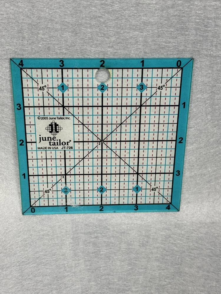 June Tailor Square Ruler 4” x 4” JT-726