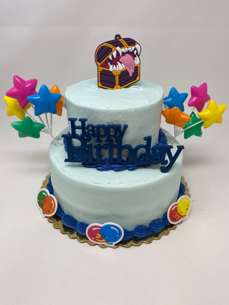 Dungeons and Dragons Chest Cake Topper Set