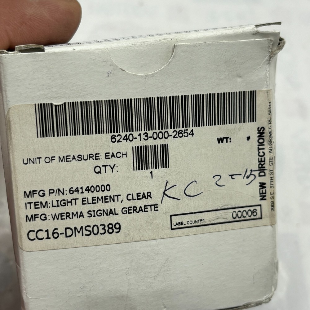 Werma, 641 400 00, Light Element Stack Beacon 12-240vac Clear Tower Lamp ⭐