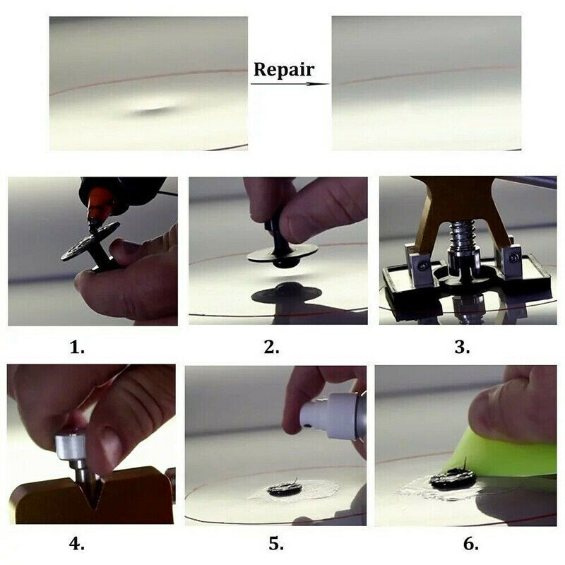 19PCS Paintless Car Body Dent Puller Repair Tool Dint Hail Damage Remover Kit