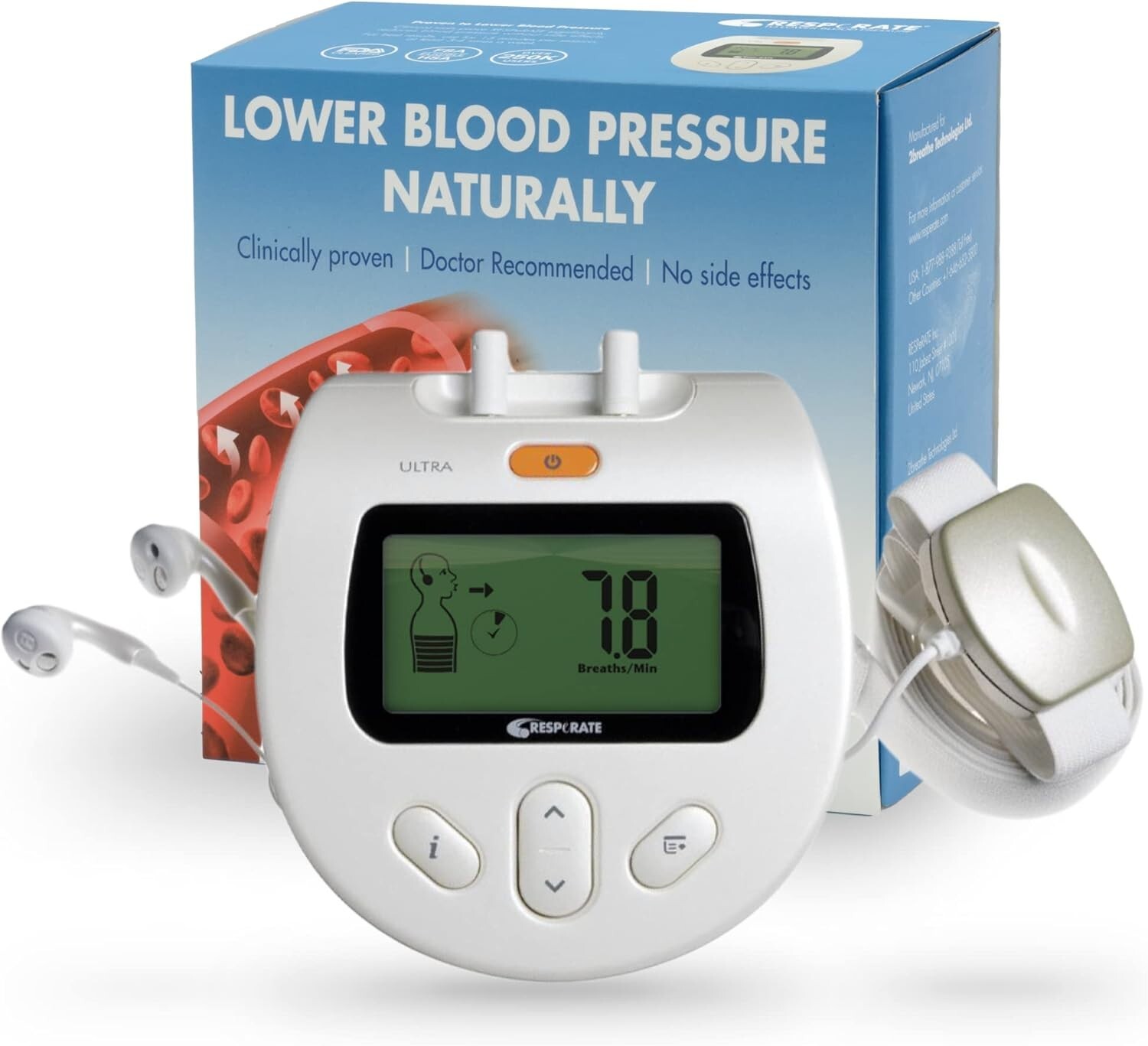 RESPeRATE Ultra Blood Pressure Lowering Device - Refurbished by Manufacturer