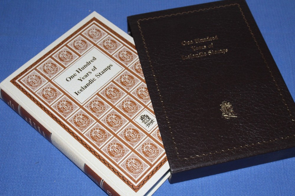 One Hundred Years of Icelandic Stamps Dustcover Jensson BlueLakeStamps Very Nice