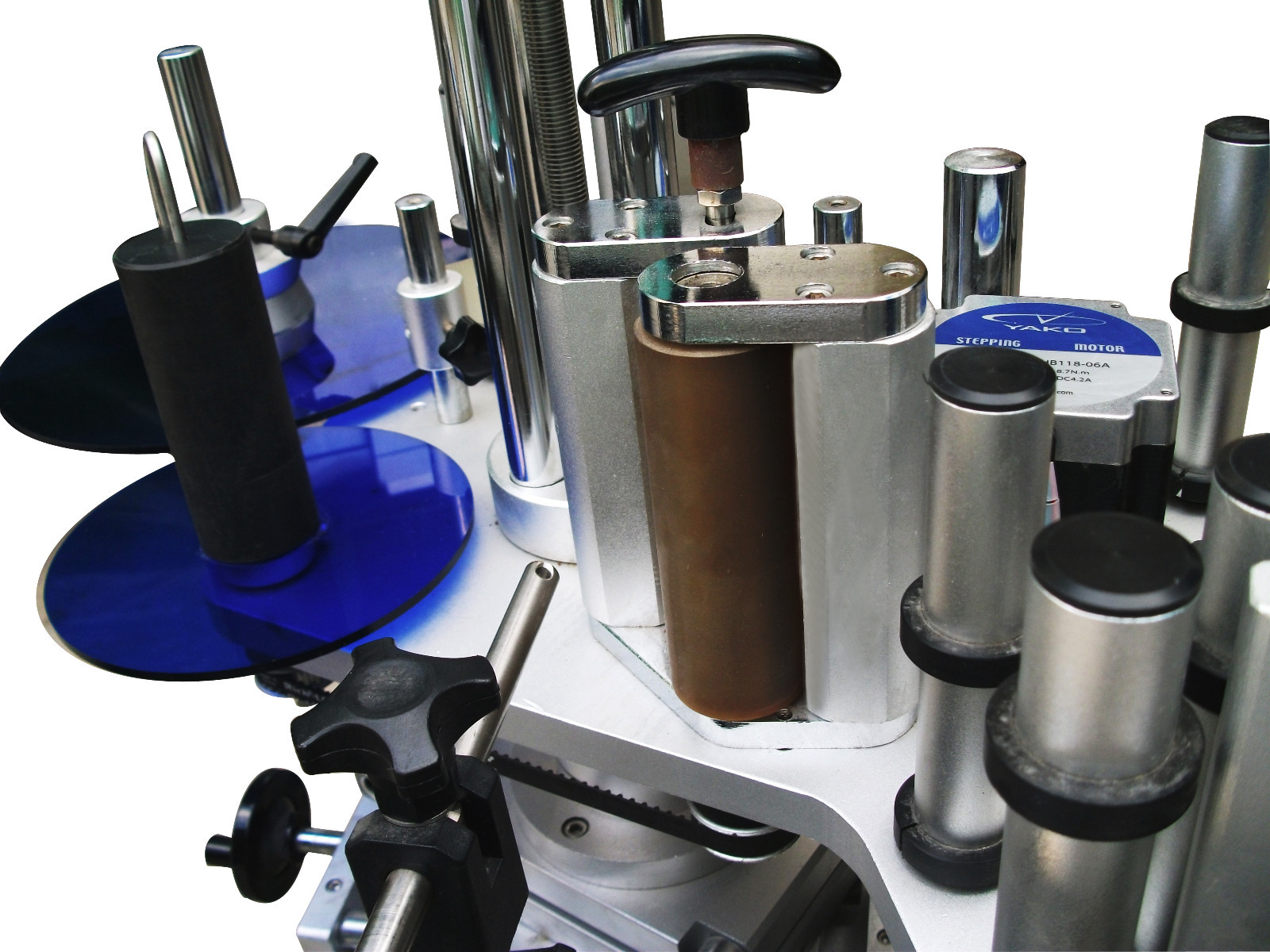 Automatic Adhesive Round Wine Bottle Labeling Machine Oval Beer Can Labeller USA