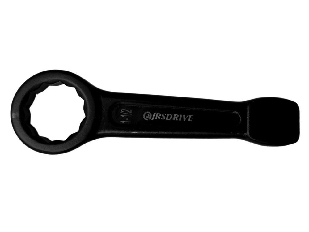 JRSDRIVE Striking Wrench 2 inch 12-Point Flat Strike Slogging Ring Spanner