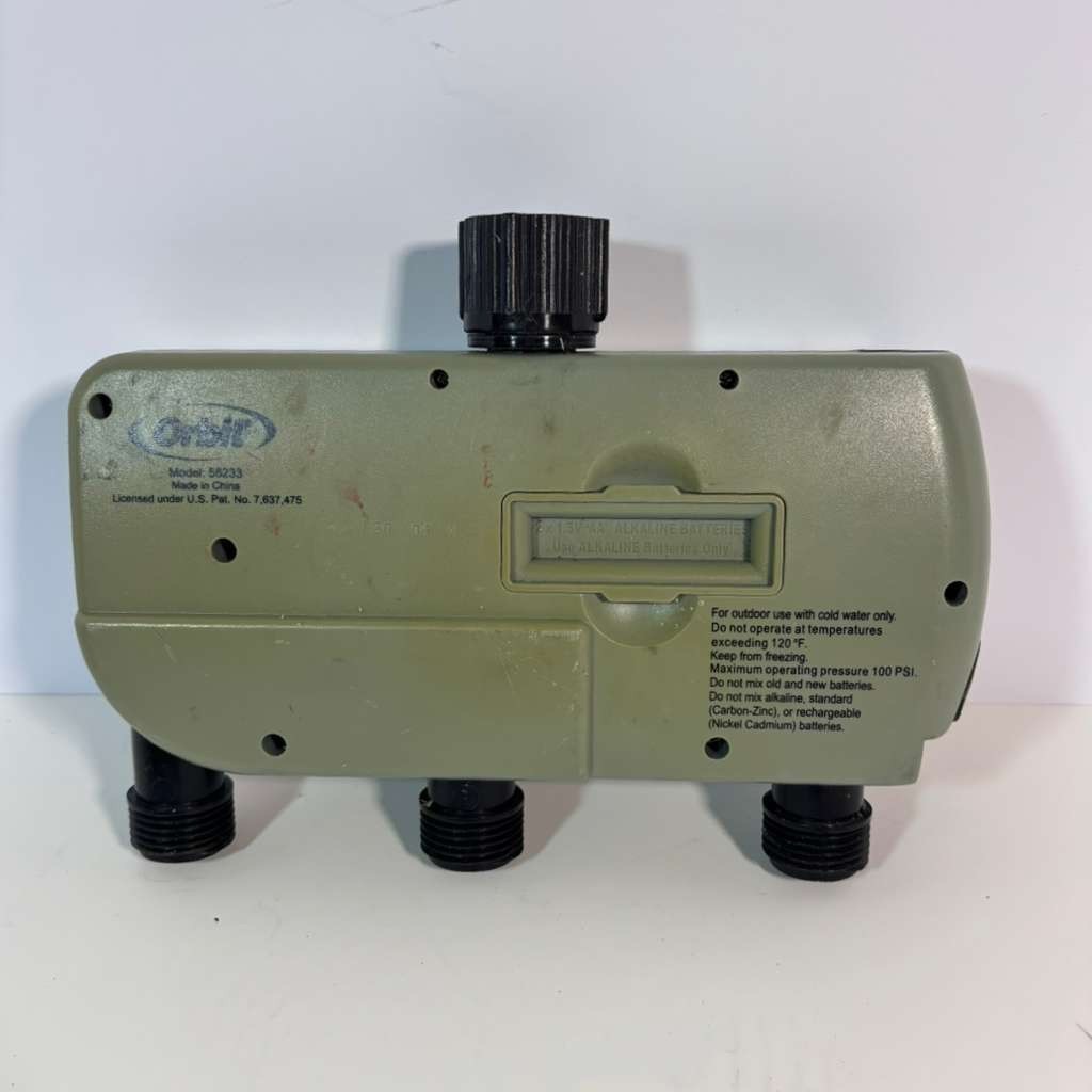 Orbit 56905 Yard Watering System & 56082 3-Outlet Irrigation Faucet Digital Time