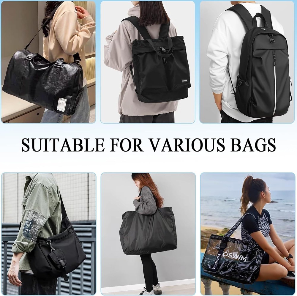 Soft Shoulder Strap Pad, Breathable & Removable Backpack Pads for black