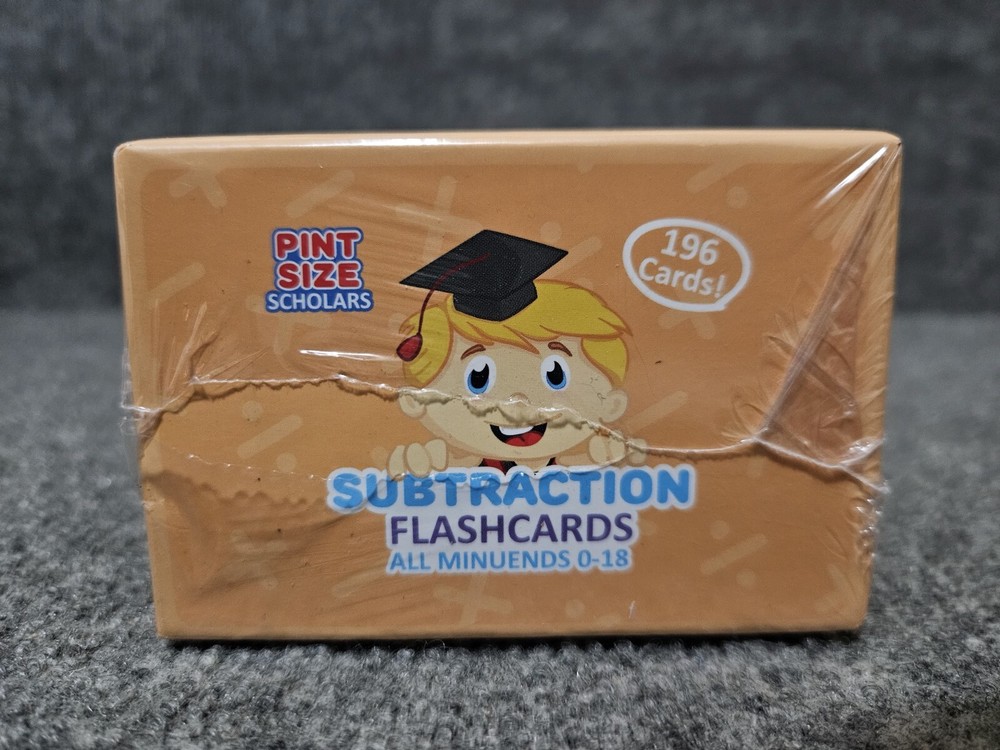 Pint Size Scholars SUBTRACTION FLASH CARDS