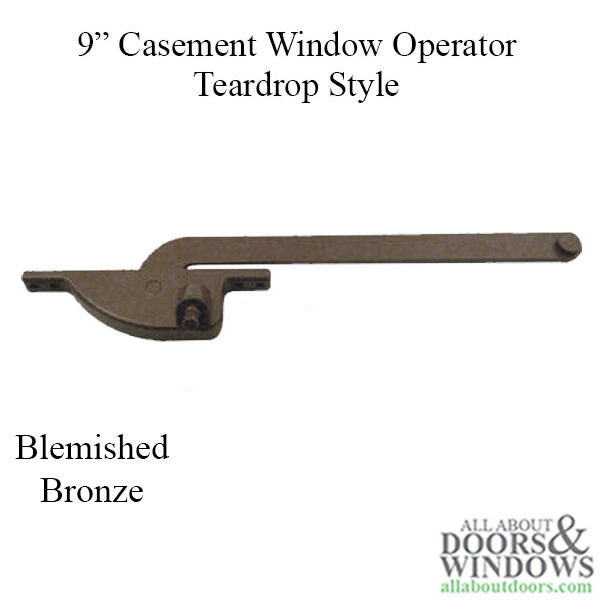 Casement Window Operator Teardrop Style 9" Window Operator Blemished