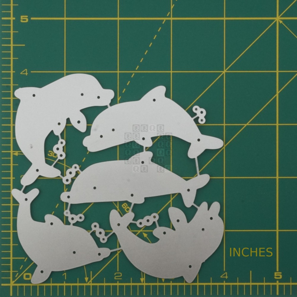 5-Piece Dolphins Metal Cutting Dies Set