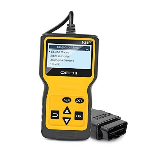 OBD2 Scanner Code Reader for Car Check Engine, CAN Diagnostic Tool, Yellow