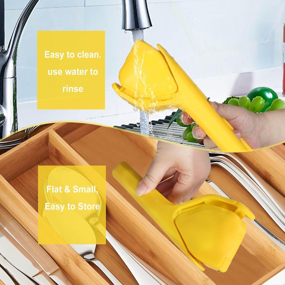 Lemon Squeezer, Effortless Manual Flat Lime Juicer Squeezer, Hand Citrus Press,