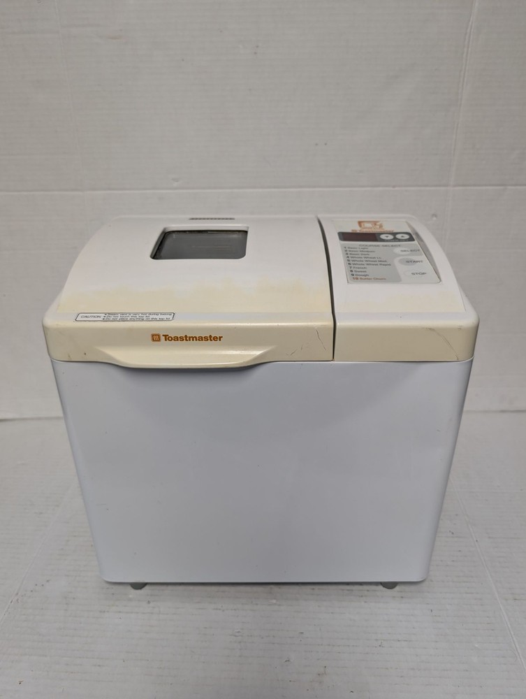 Toastmaster Bread Maker Model 1195 120V 430W White Programmable 10 Programs Used