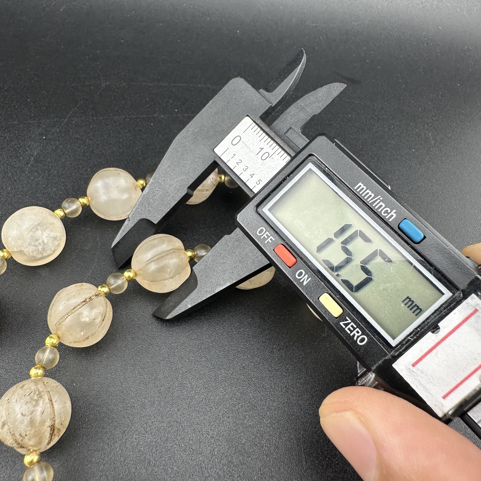 Old Himalayan Regions Crystals ￼ Beads Beads Mala Necklace Rare