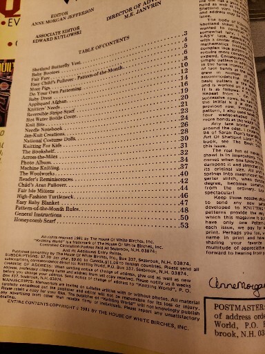 KNITTING WORLD AUGUST 1981 MAGAZINE