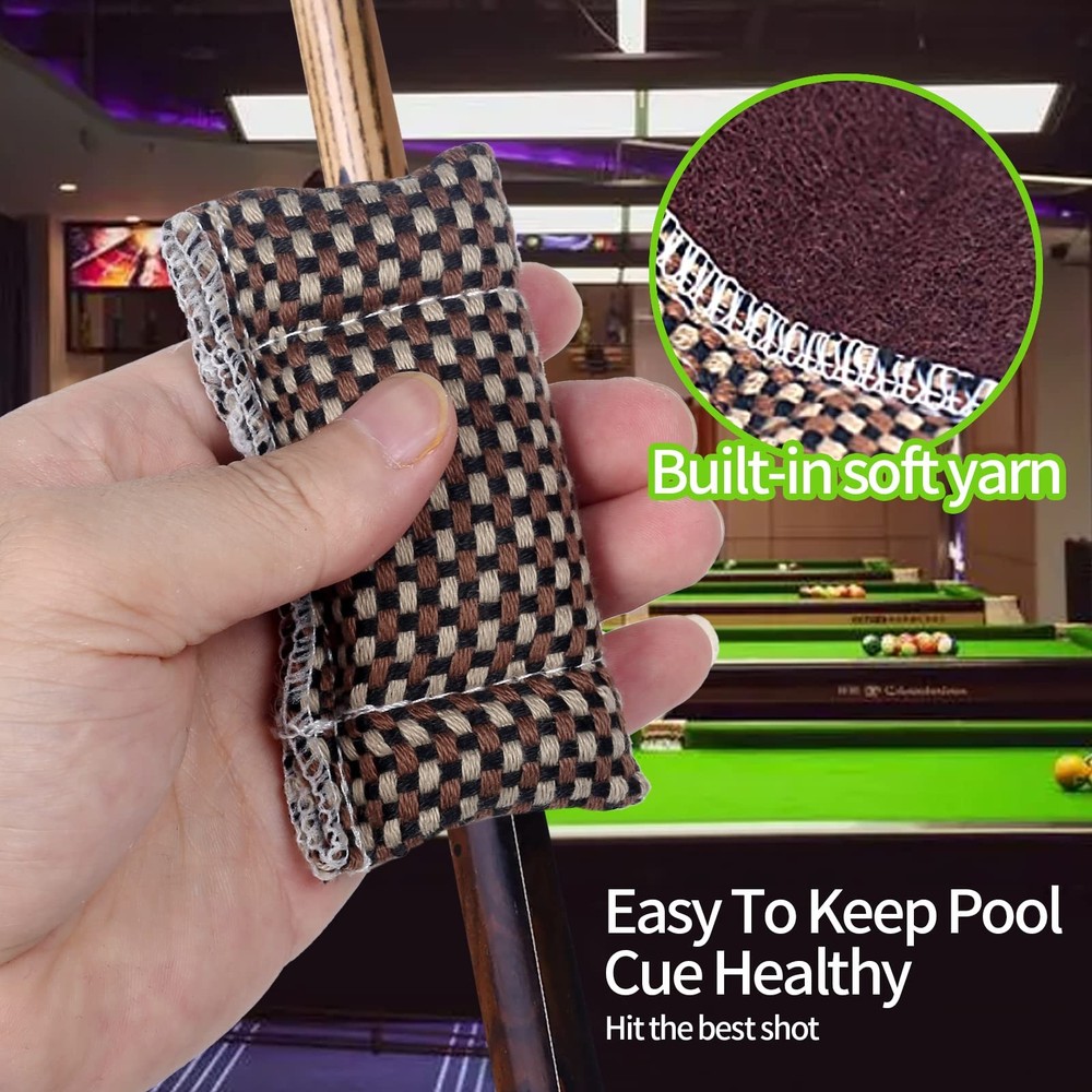 Billiards Pool Table Cleaning Set Pool Table Brush with 5 Pool Cue Chalk Cube...
