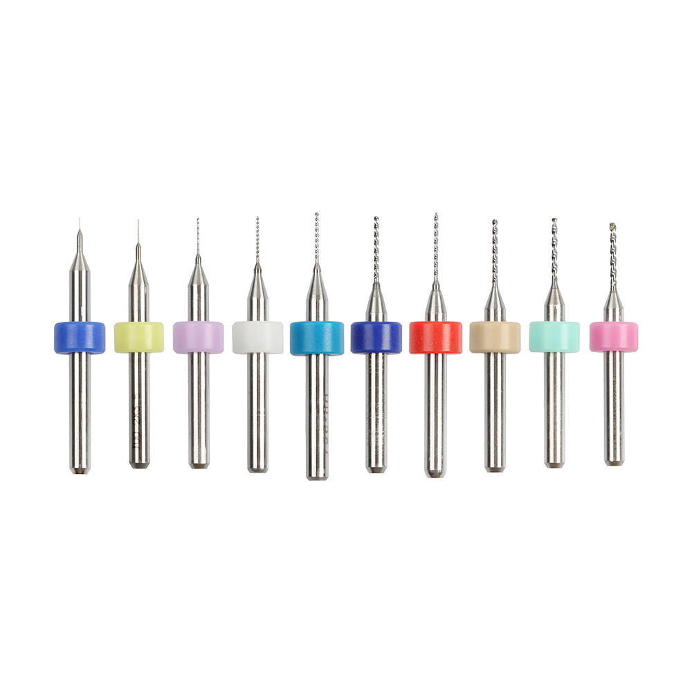 40X Carbide Micro Drill Bits 0.1-2.0mm PCB Driiling Bit for CNC Engraving