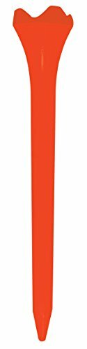 Pride Golf Tees 3 1/4" Plastic Evolution Matte Finish ORANGE - 30 Pack