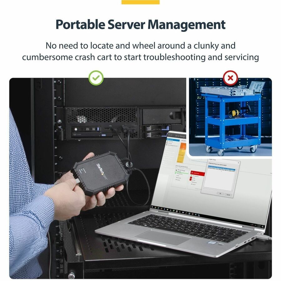 Startech NOTECONS02X KVM Console USB VGA Rugged Adapter