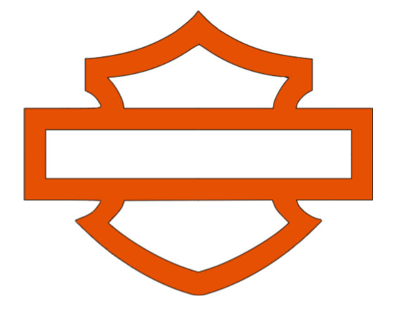 Vinyl Car Decal Sticker - Harley Motorcycle Replica Style Bar Shield bike helmet