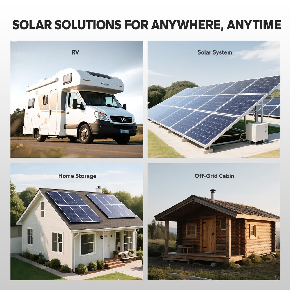 LiTime 12V/24V/36V/48V 100A Bluetooth MPPT Solar Charge Controller Low Temp
