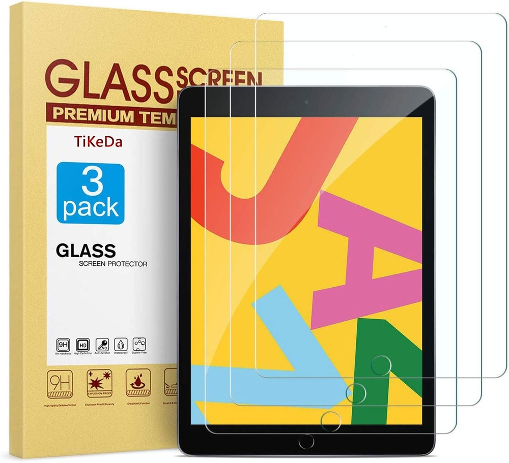 3 Pack Screen Protector Compatible with Ipad 9Th 8Th 7Th Generation