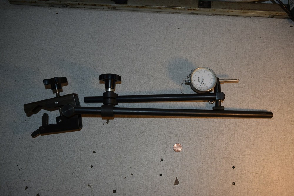 Flexbar .001" Dial Indicator Kit with Adjustable Arm Stand and Clamp Base