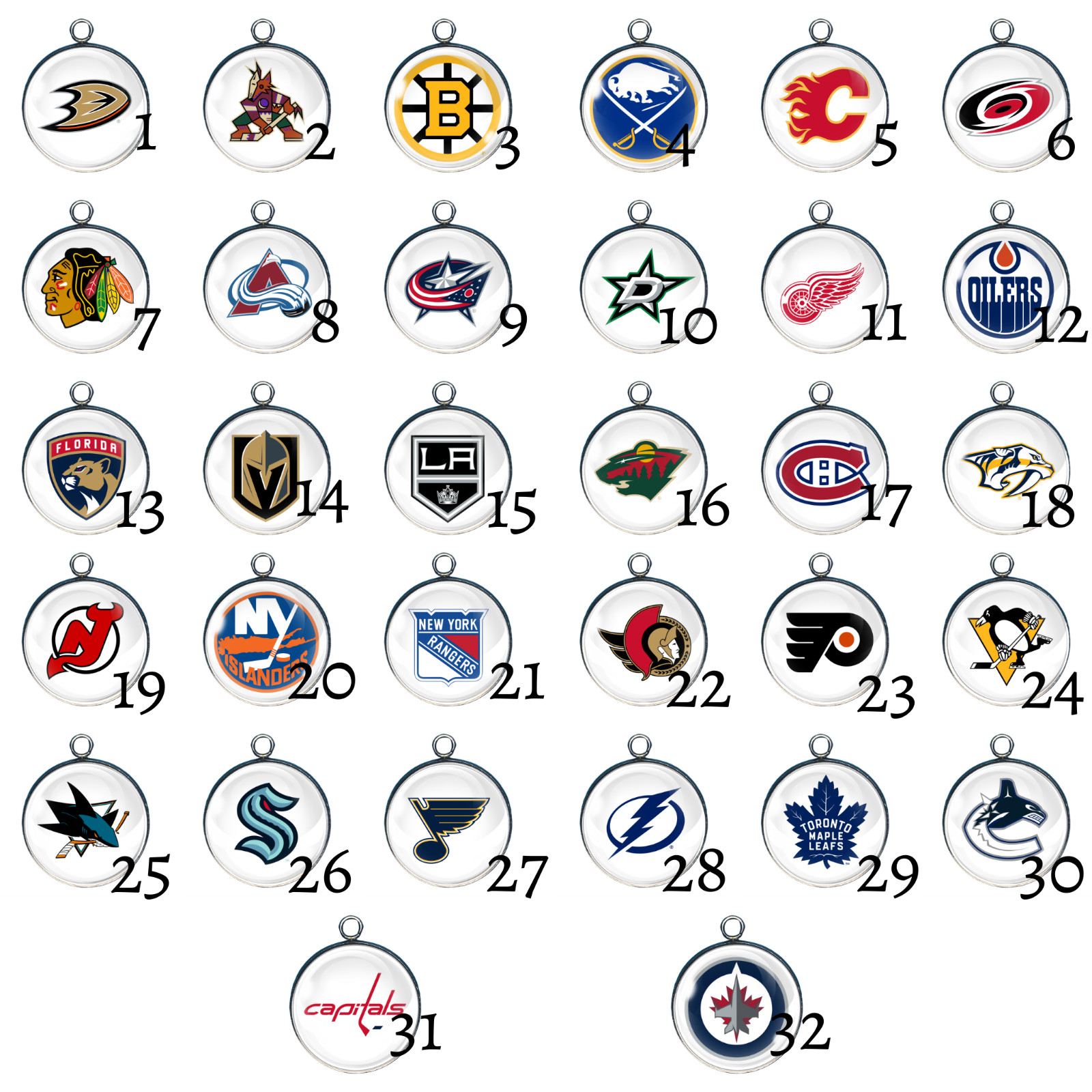 Hockey Charms, Jewelry Making Charms