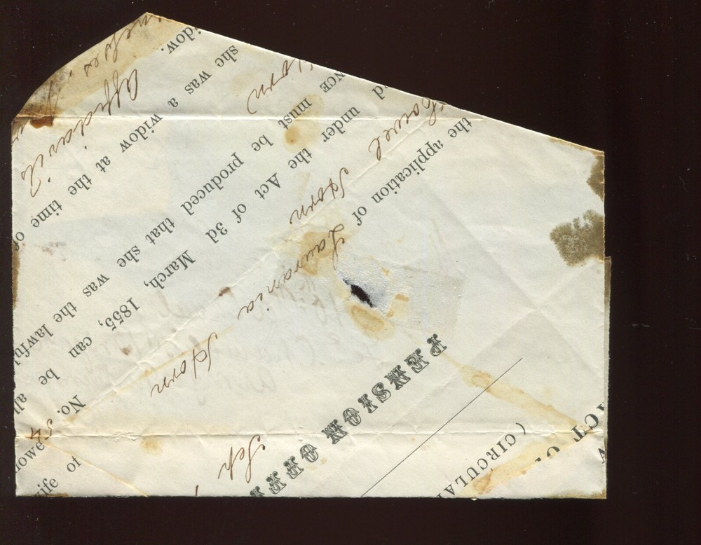 Confederate States 11 Margin Stamp on Nice Adversity Cover (CSA11 AC1)