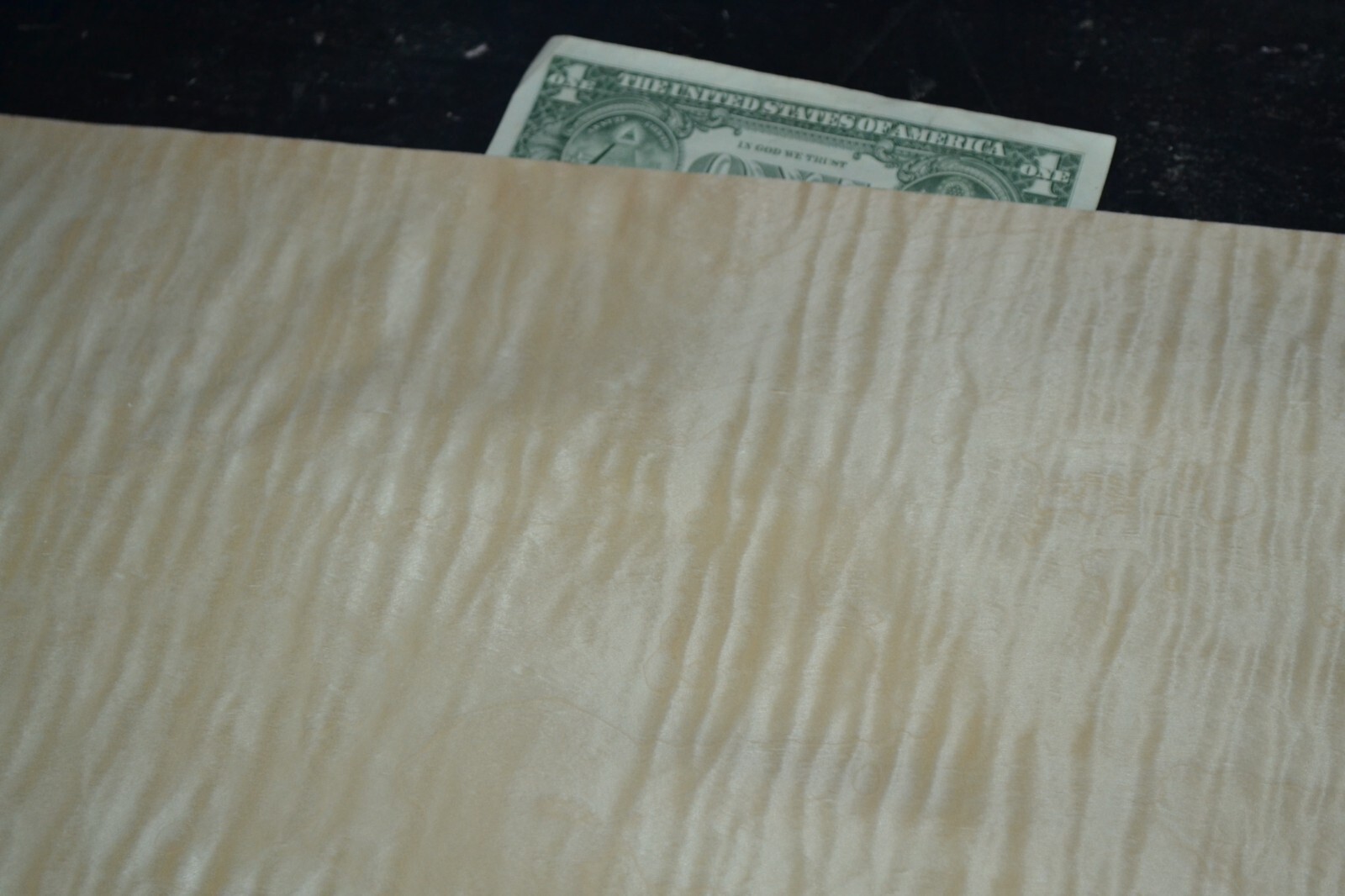 Flame Maple Raw Wood Veneer Sheet 10 x 23 inches 1/42nd 4670-15