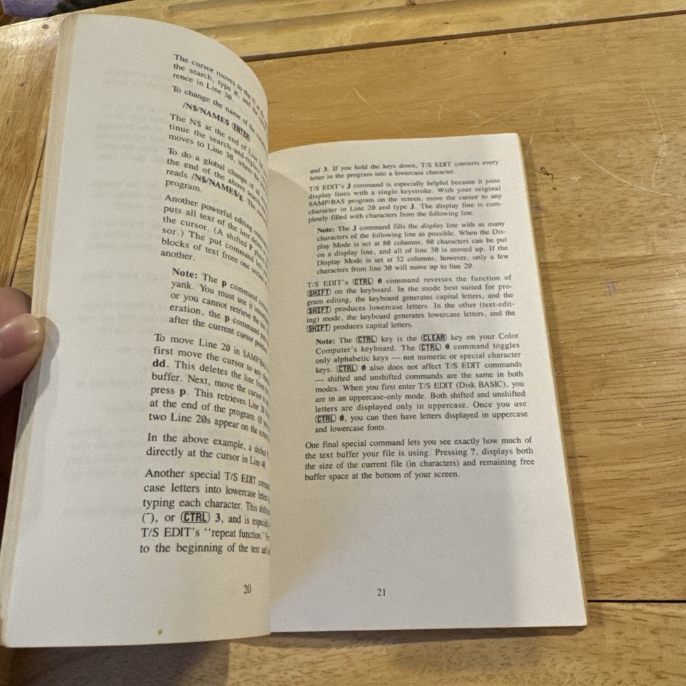 1984 Tandy Color Computer T/S Edit For Use With Disk Basic Or Os-9 System