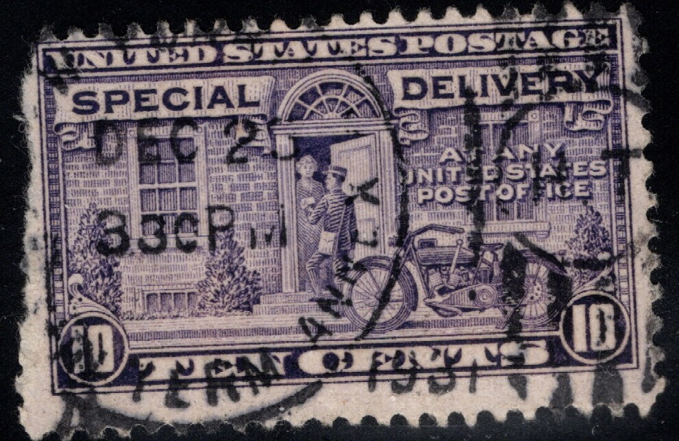 Top-Notch E15 SON Topical - Dated 12/20/1931-  Special Delivery
