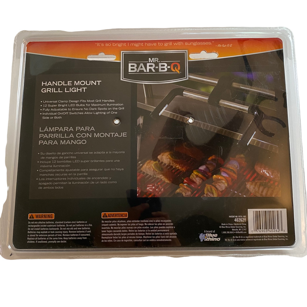Mr. BBQ Grill Light Handle Mount Clamp LED NEW Sealed