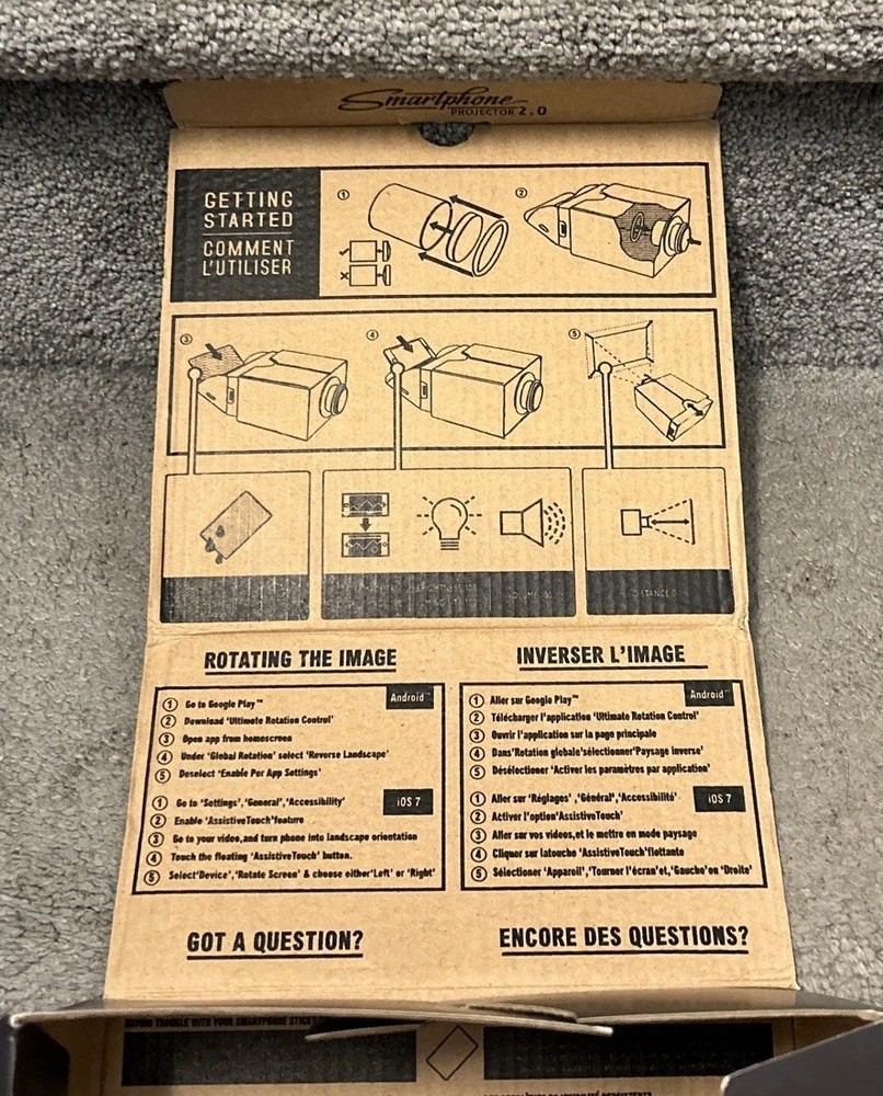 Smartphone Projector 2.0 CINEMA IN A BOX