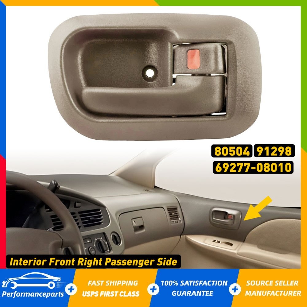 Front Right Side Inside RH For 98-03 Sienna Beige Interior Inner Door Handle EAH
