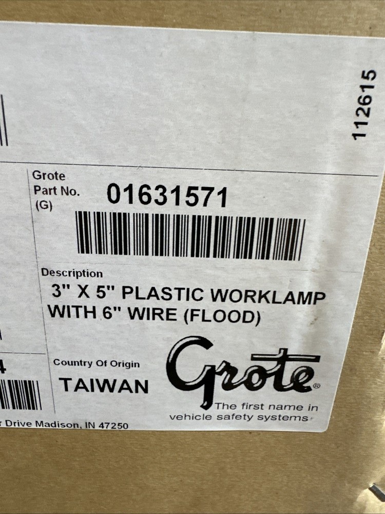 Grote 63531 Rectangular Halogen Fog Lamp