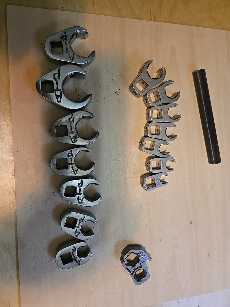 Tekton- Cornwell -VIM Open End Crowfoot Wrench Lot