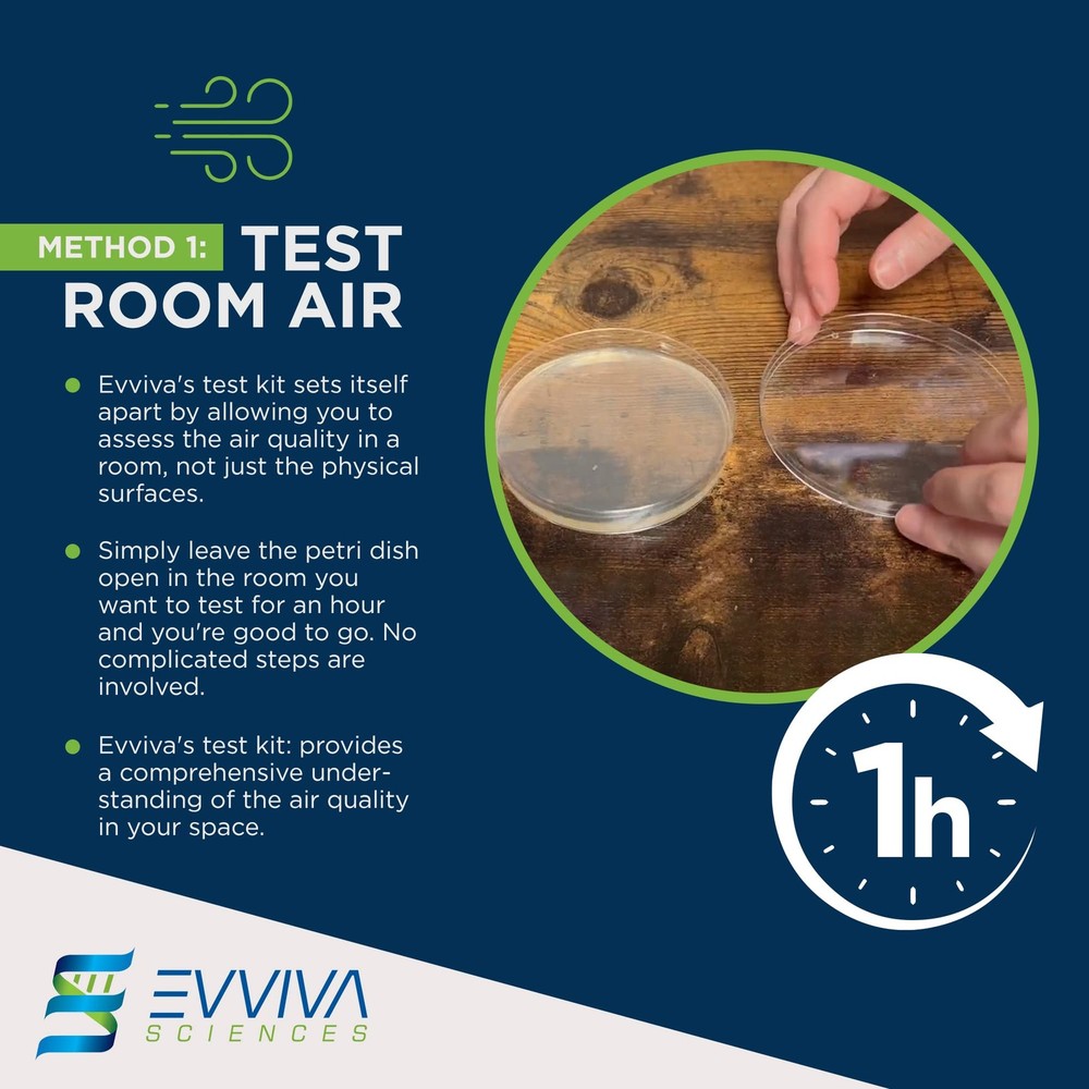 Evviva Sciences Mold Test Kit for Home - 5 Simple Detection Tests w/Optional...