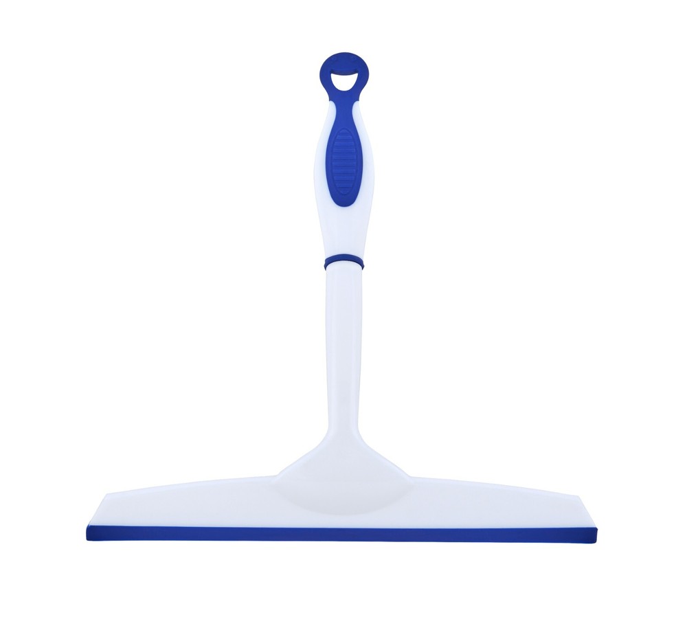 Superio 10" Window Rubber Squeegee with Hanging Loop, Blue