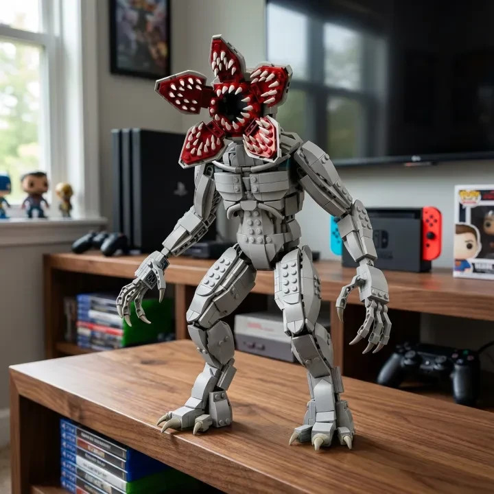 Demogorgon Stranger Things Adjustable Building Blocks 553 pcs set 12" [No Box]