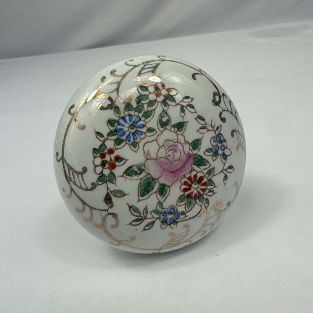 MCM Hand Painted Ceramic Door Knob
