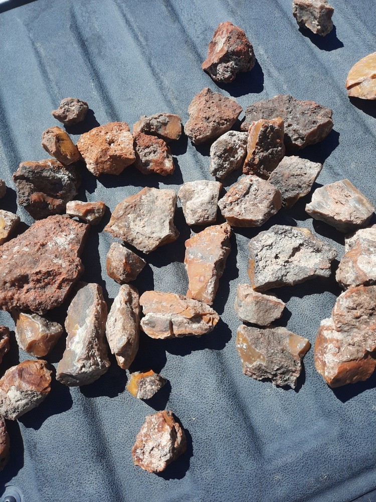 Red/Yellow Jasper Agate Chert Nodule Botryoidal Rough Lot!