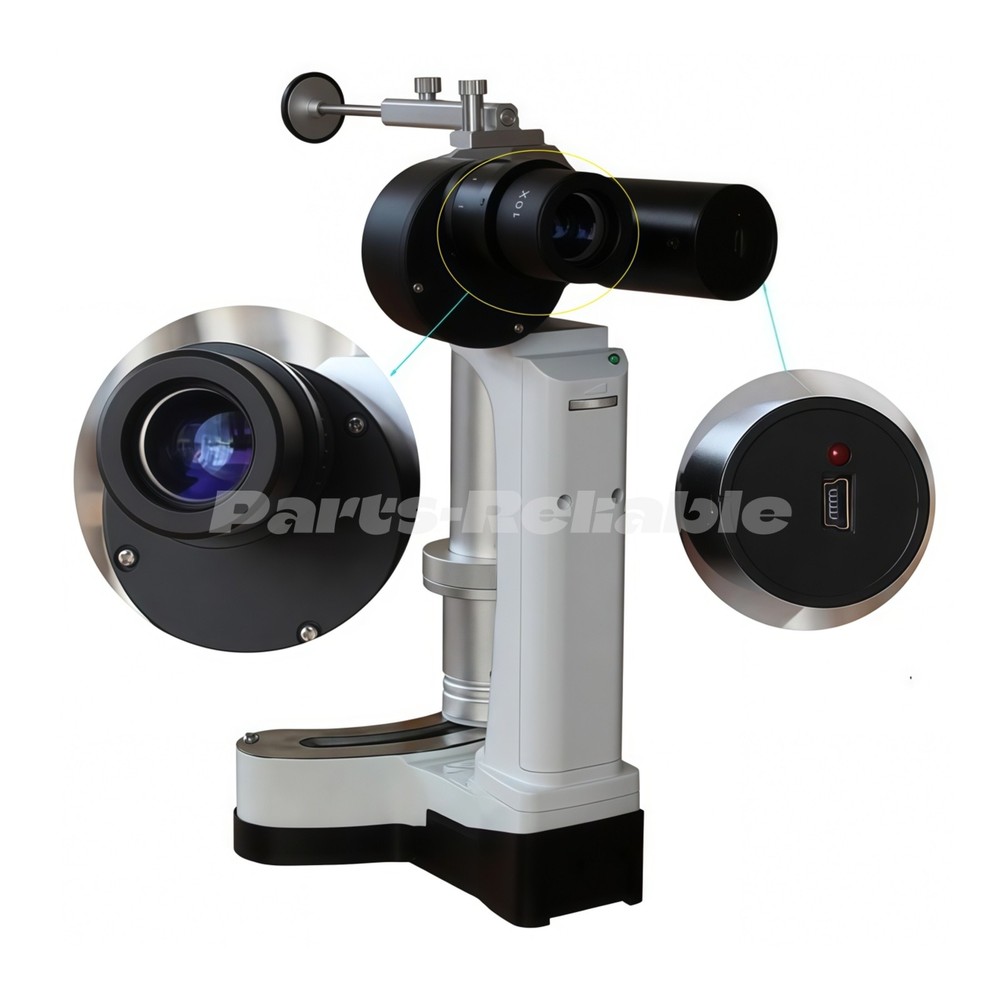 New Portable Hand Held Slit Lamp Microscope 5000 with Case CE Approval