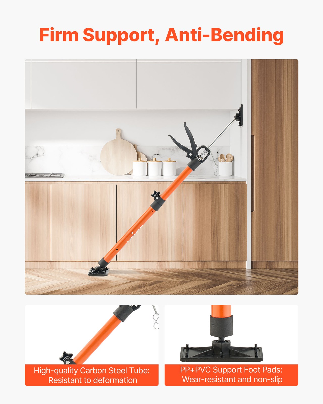 VEVOR 2Pcs Cabinet Jack Support Pole 21.3-60 in Telescopic Quick Support Rod